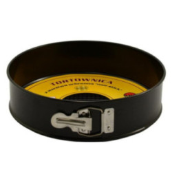 Tortownica 240mm non-stick dno fakturowane czarna 2